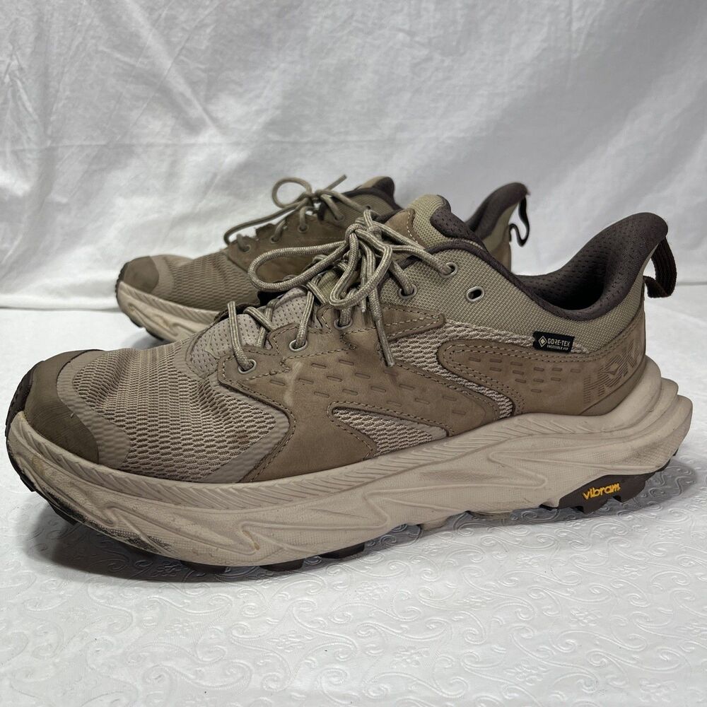 Hoka One One Mens Size 11 Anacapa 2 Low GTX Running Shoe Hiking Sports Rye Bark